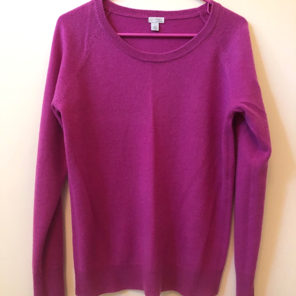 Cashmere sweater.
